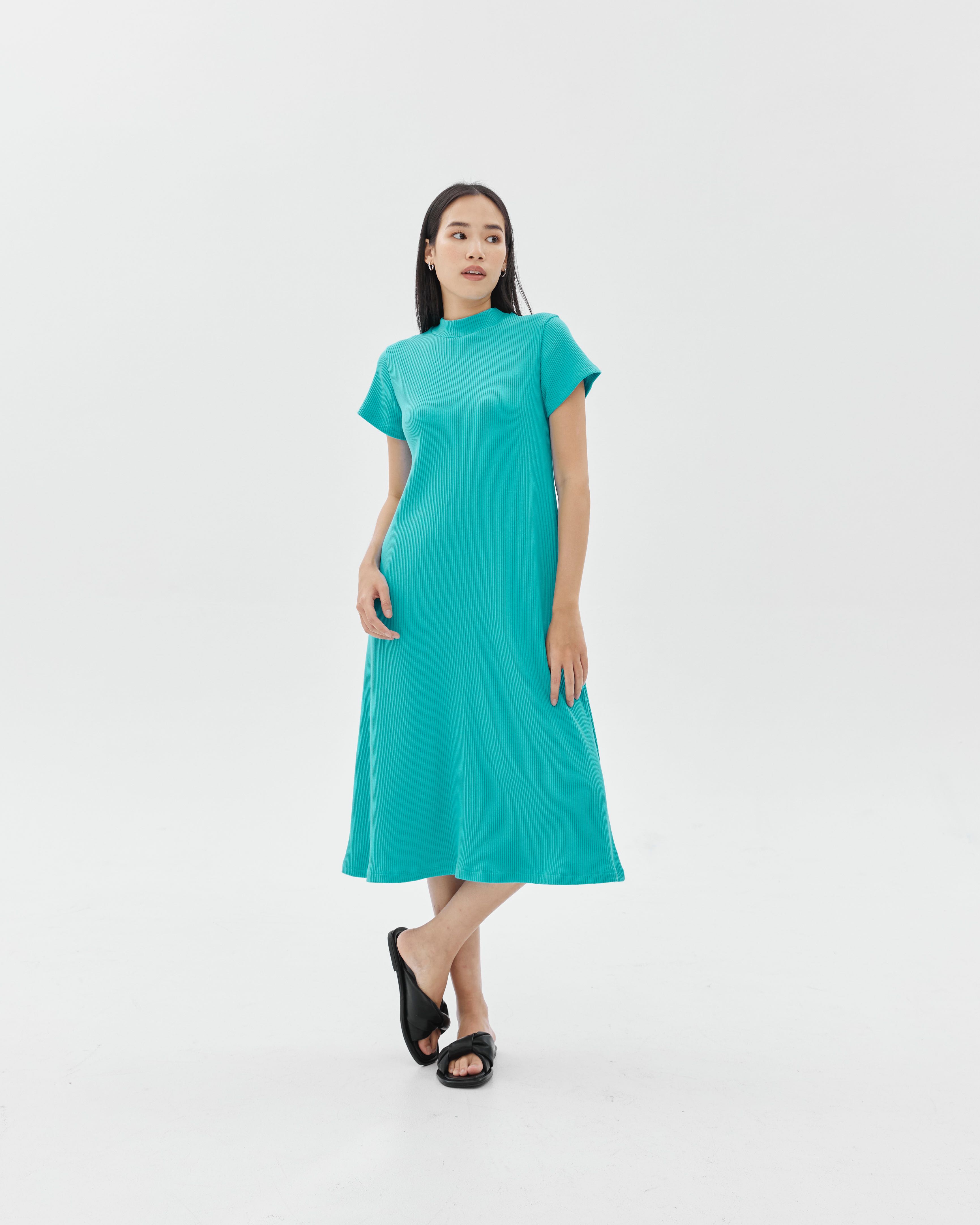 SS22 : BREAKFAST DRESS / TURQUOISE 