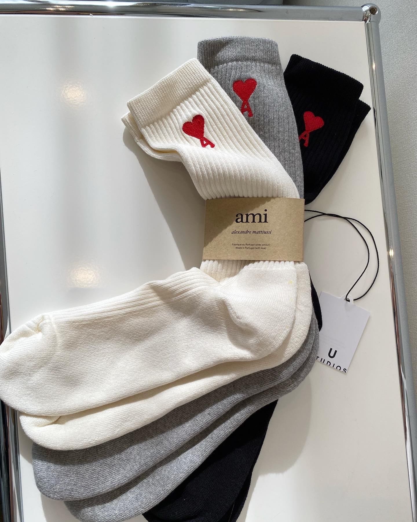 Ami Paris socks (set of 3) 