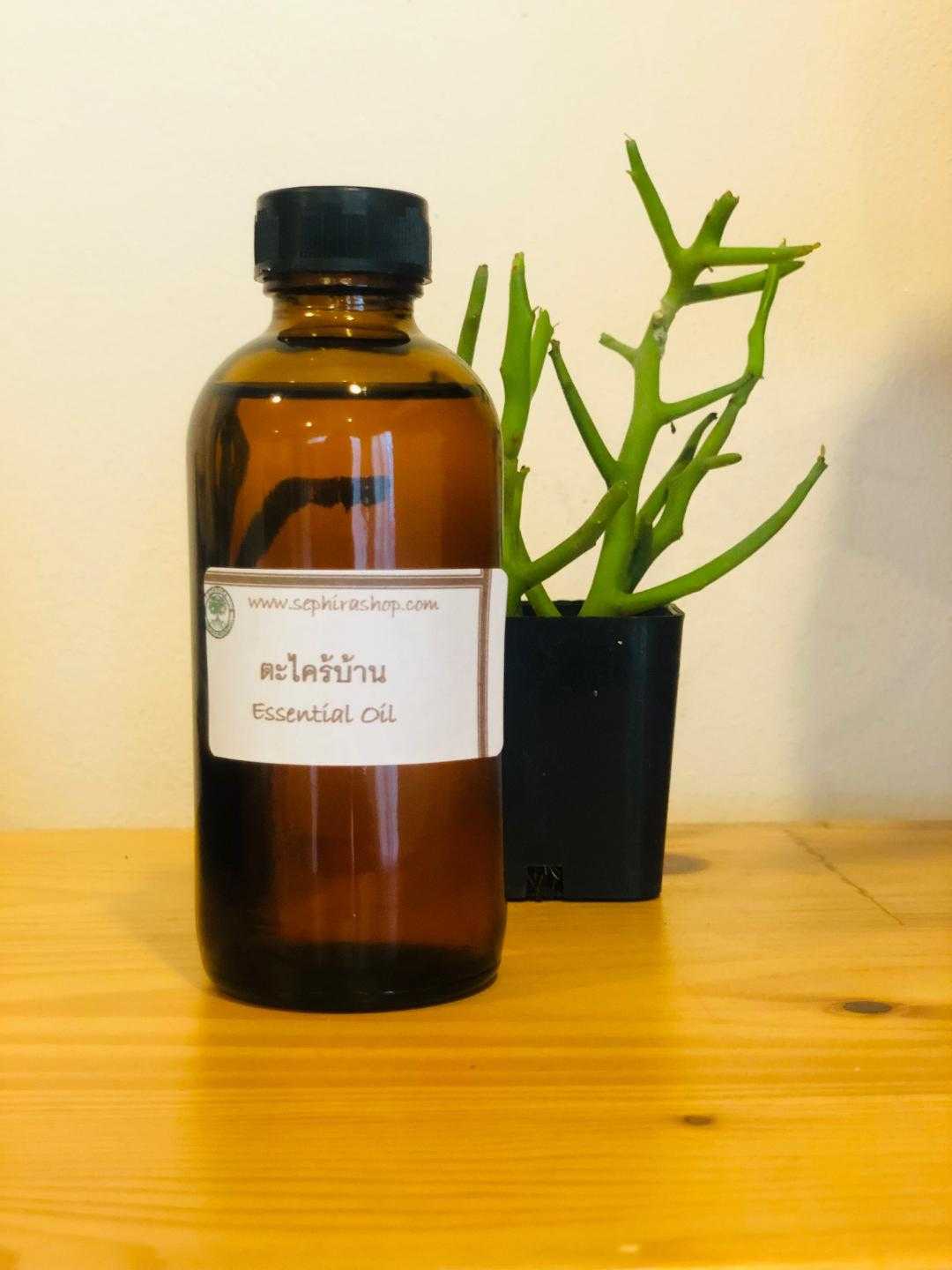 น้ำมันหอมระเหย กลิ่นตะไคร้บ้าน Essential Oil Lemongrass ทำเครื่องหอม ทำสบู่ ทำเทียนหอม