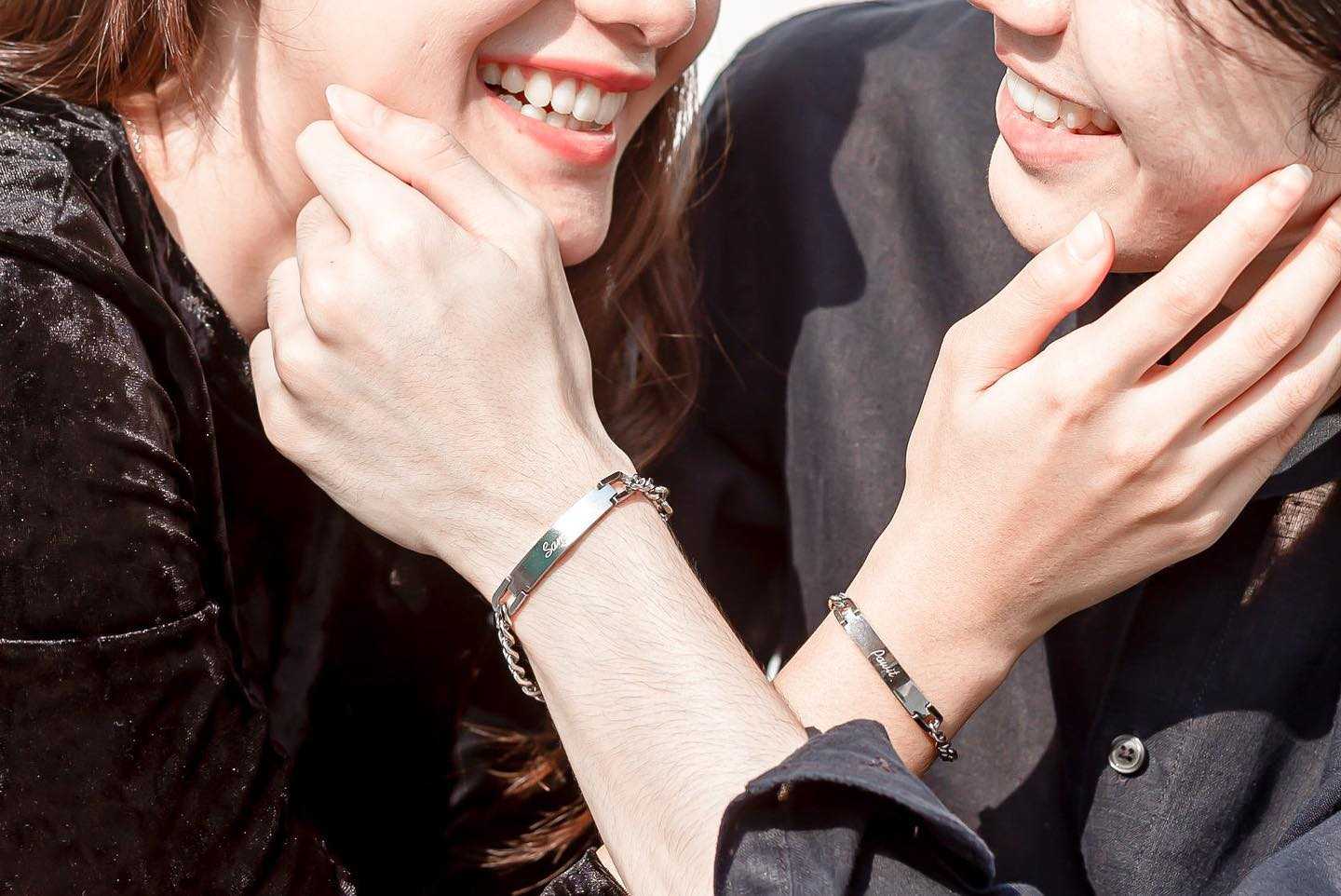 Lorenzo ข้อมือสแตนเลสทนทานใส่ได้นานมาก unisex ใส่ได้ทั้ง ผญ/ผช 8มิล5มิล(เลสเงินยาว)