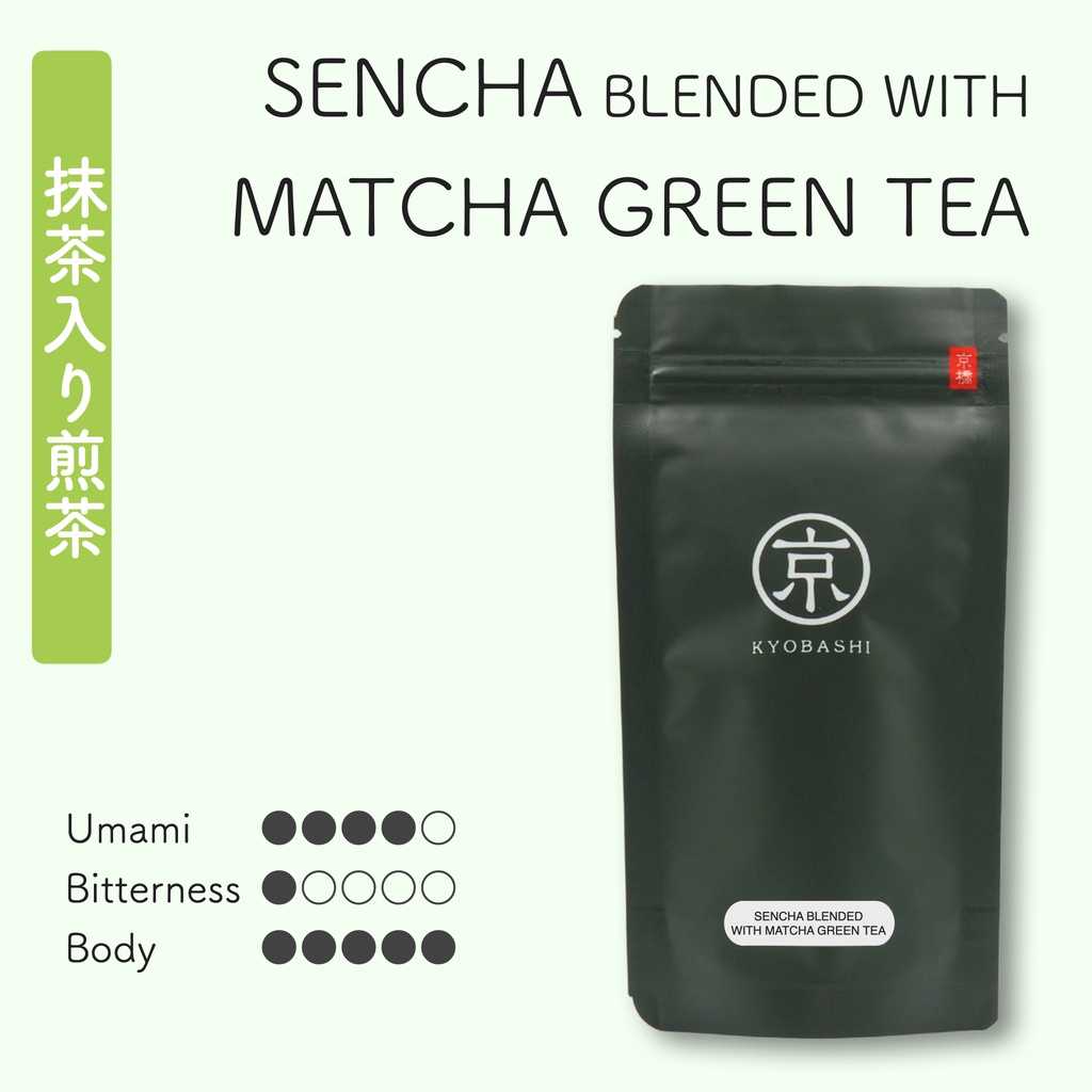 抹茶入り煎茶 ชาเขียว เซนฉะเบลนด์กับมัทฉะ