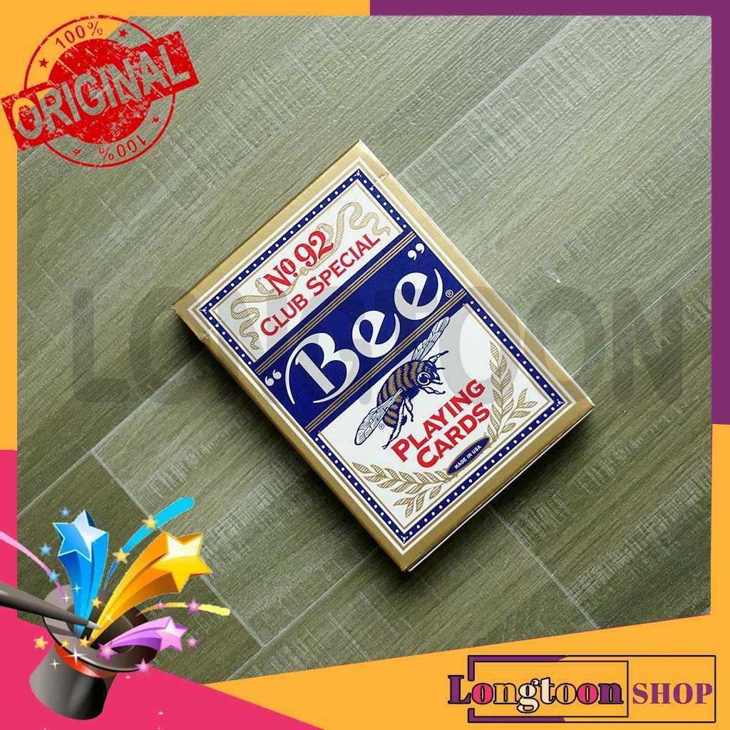 l พร้อมส่ง / ของแท้ 100% l [ Bee Blue Playing Cards ] ไพ่มายากล ไพ่สะสม