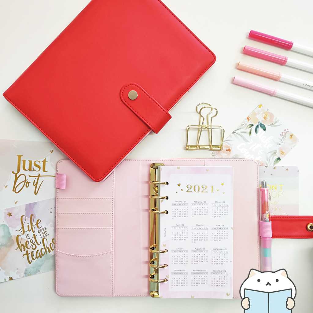 [ปก] แพลนเนอร์ The Red Rose 🌹 Planner Cover Folder Diary Notebook A5/A6 mimisplan