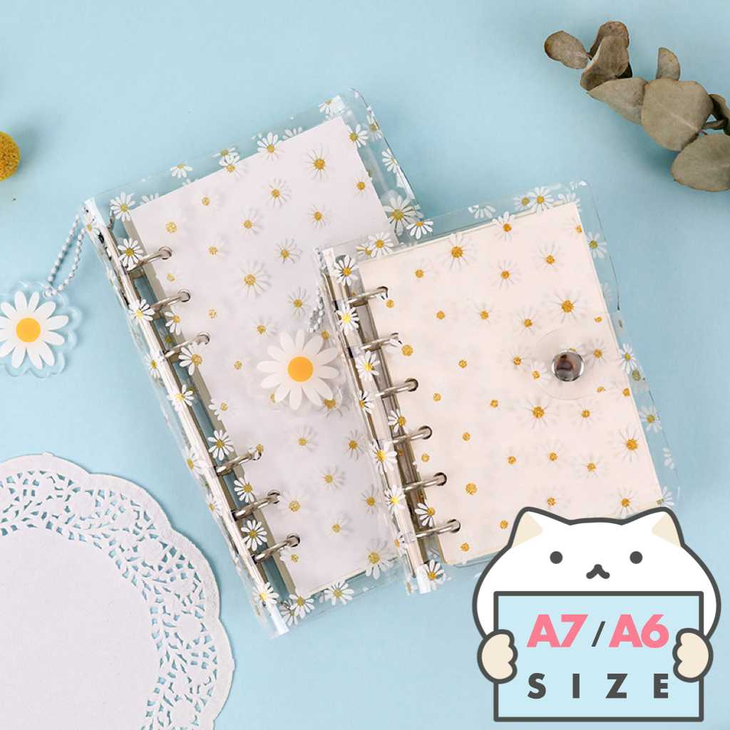 [ปก] แพลนเนอร์ ดอกเดซี่ 🌼  Daisy Clear Planner Cover Folder Diary Notebook  A7/A6 mimisplan