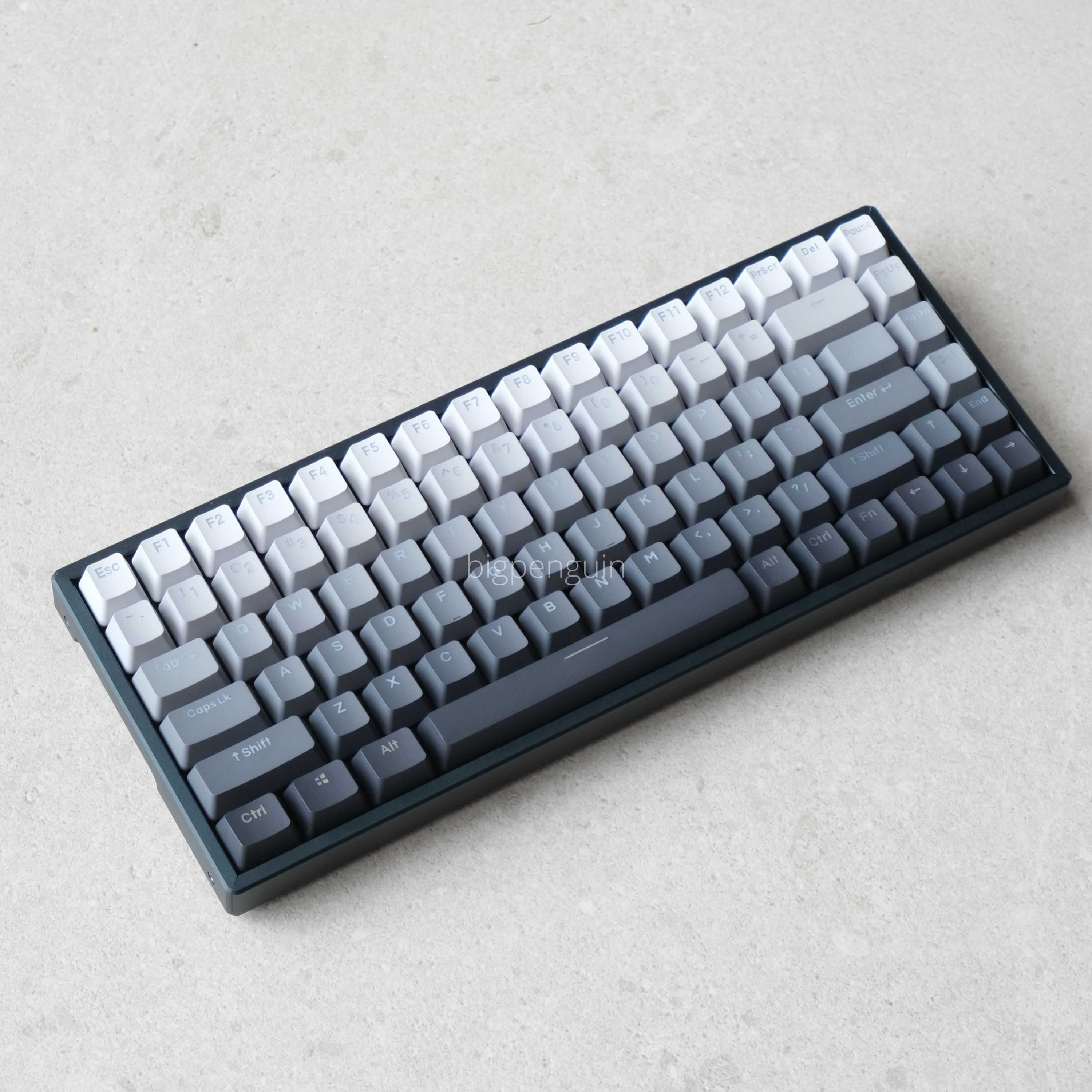 Shadow Gradient Keycap PBT ไฟลอด 123 keys