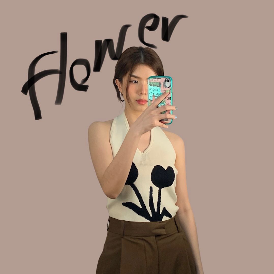 (PRE ORDER) Flower Knit Top