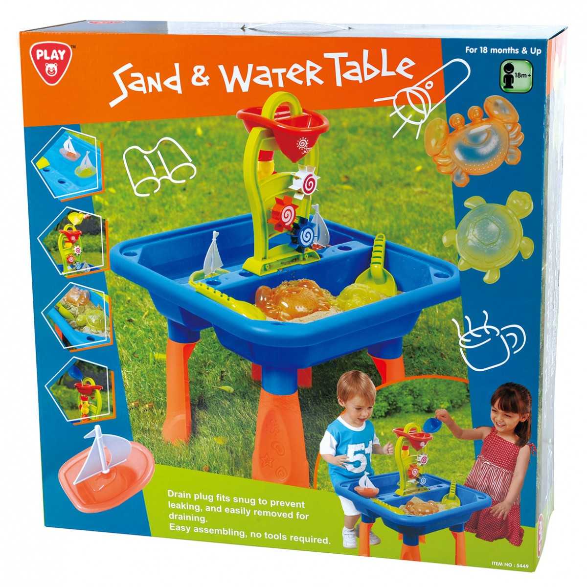 Playgo ของเล่นเสริมพัฒนาการ โต๊ะกิจกรรมหาดทราย (PG-5449)
