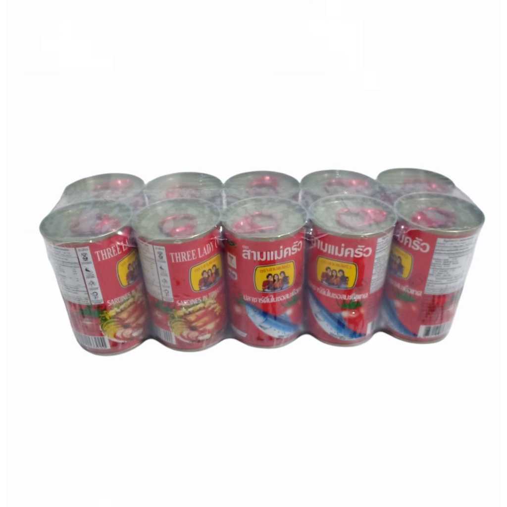 🔥ส่งไว🔥ปลากระป๋องสามแม่ครัว ฝาดึง 155g  (1แพ๊คมี10ชิ้น)
