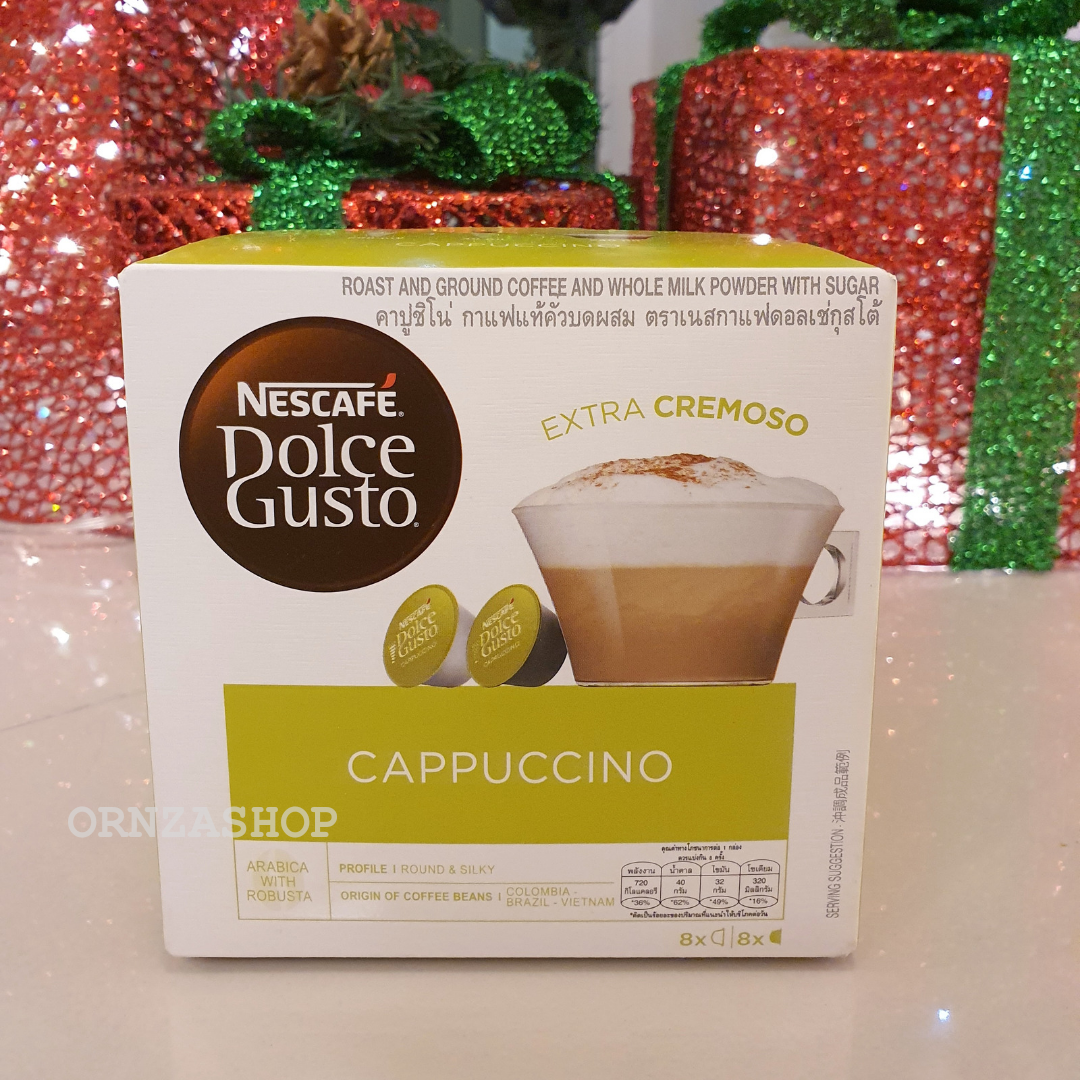แคปซูลกาแฟ Cappuccino ของ Dolce Gusto กาแฟแคปซูล คาปูชิโน่ สำหรับเครื่องชงกาแฟ Dolce Gusto