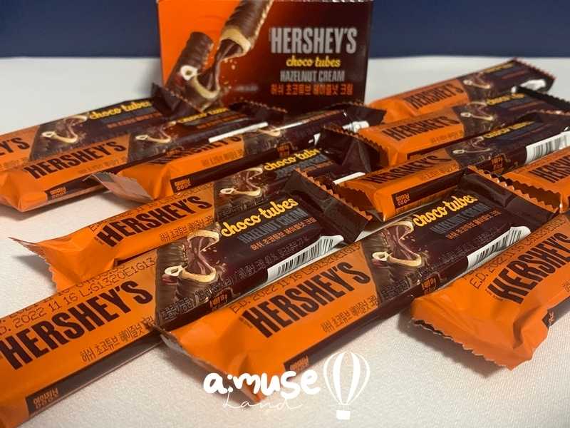 แบ่งขาย เฮอร์ชีส์ช็อคโก้ทิวบ์ นำเข้าจากเกาหลี - Hershey’s ChocoTubes