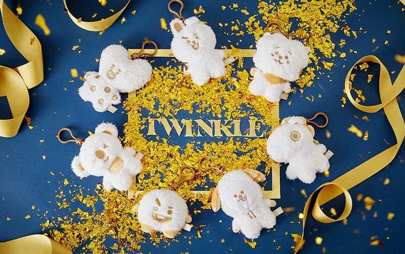 [Sale 50%] พร้อมส่ง พวงกุญแจ BT21 minini keyring - BAG CHARM DOLL ✨TWINKLE EDITION✨