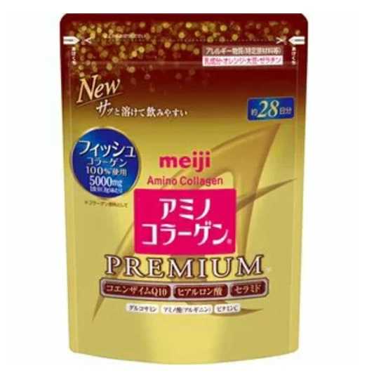 คอลลาเจนผงพรีเมี่ยม Meiji collagen จากญี่ปุ่น(196g) ประมาณ 28 วัน หมดอายุ8/2023