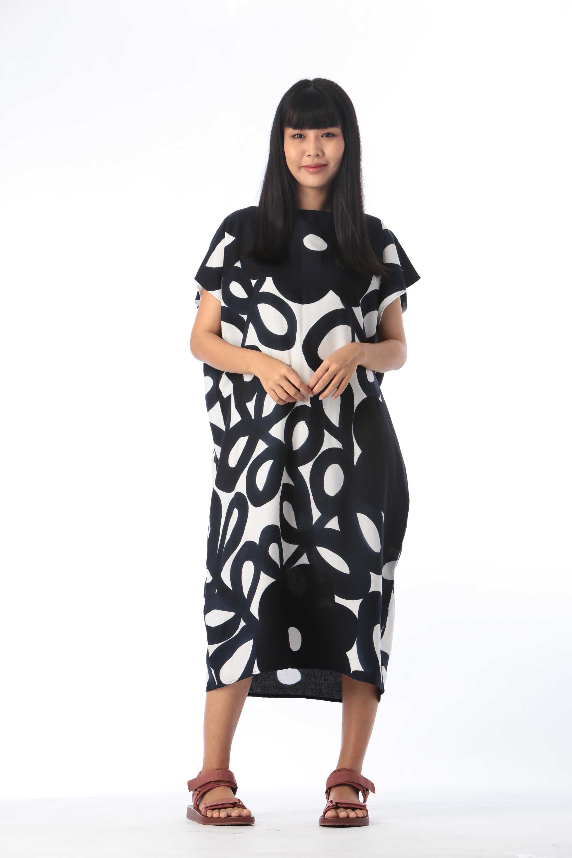 (Pre-order)Kaftan Cotton Rayon Hand Paint  คาฟทานคอตต้อนซิลล์แฮนด์เพ้นท์