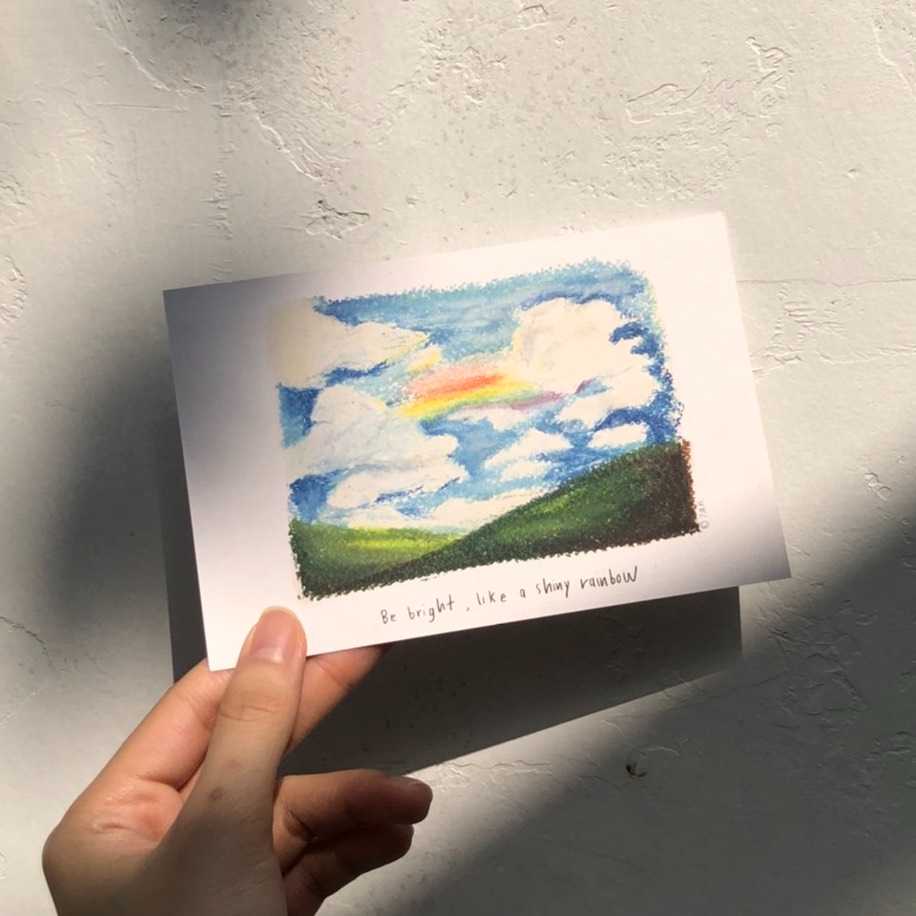 Postcard - Be bright..