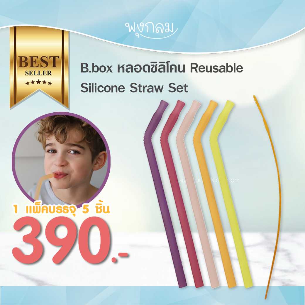 BBOX หลอดซิลิโคน REUSABLE SILICONE STRAW SET