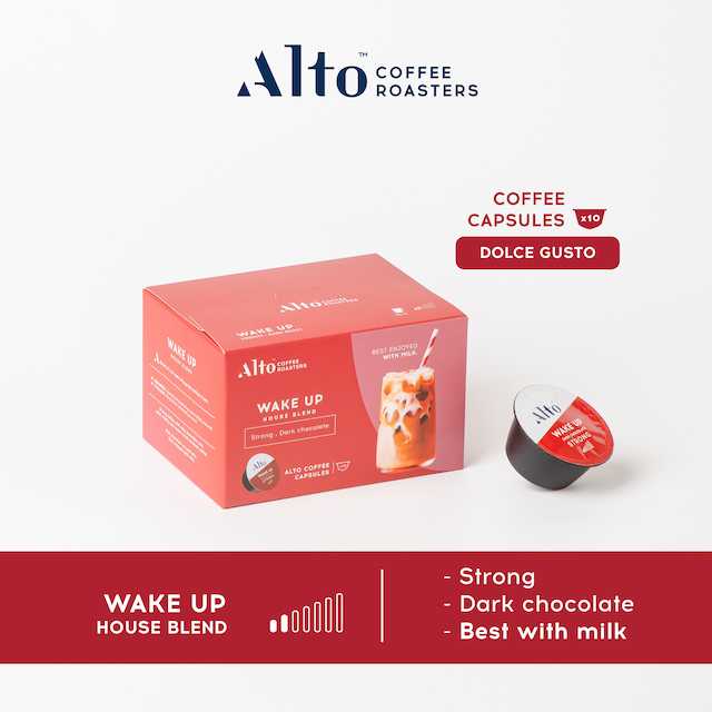 Coffee Capsules (for Dolce Gusto) กาแฟแคปซูล (ดอลเช่ กุสโต้) - Wake Up Blend