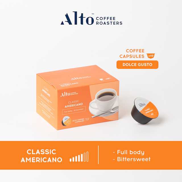 Coffee Capsules (for Dolce Gusto) กาแฟแคปซูล (ดอลเช่ กุสโต้) - Classic Americano