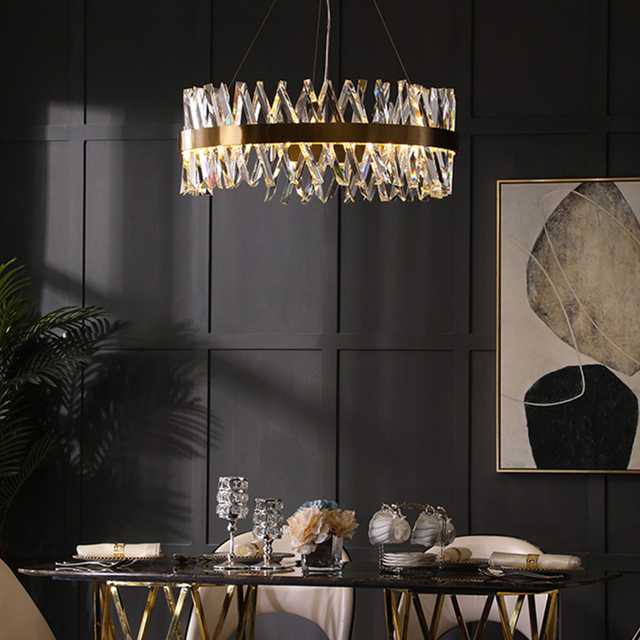 Circle Crystal Luxury Chandelier - โคมไฟคริสตัลตกแต่งบ้าน