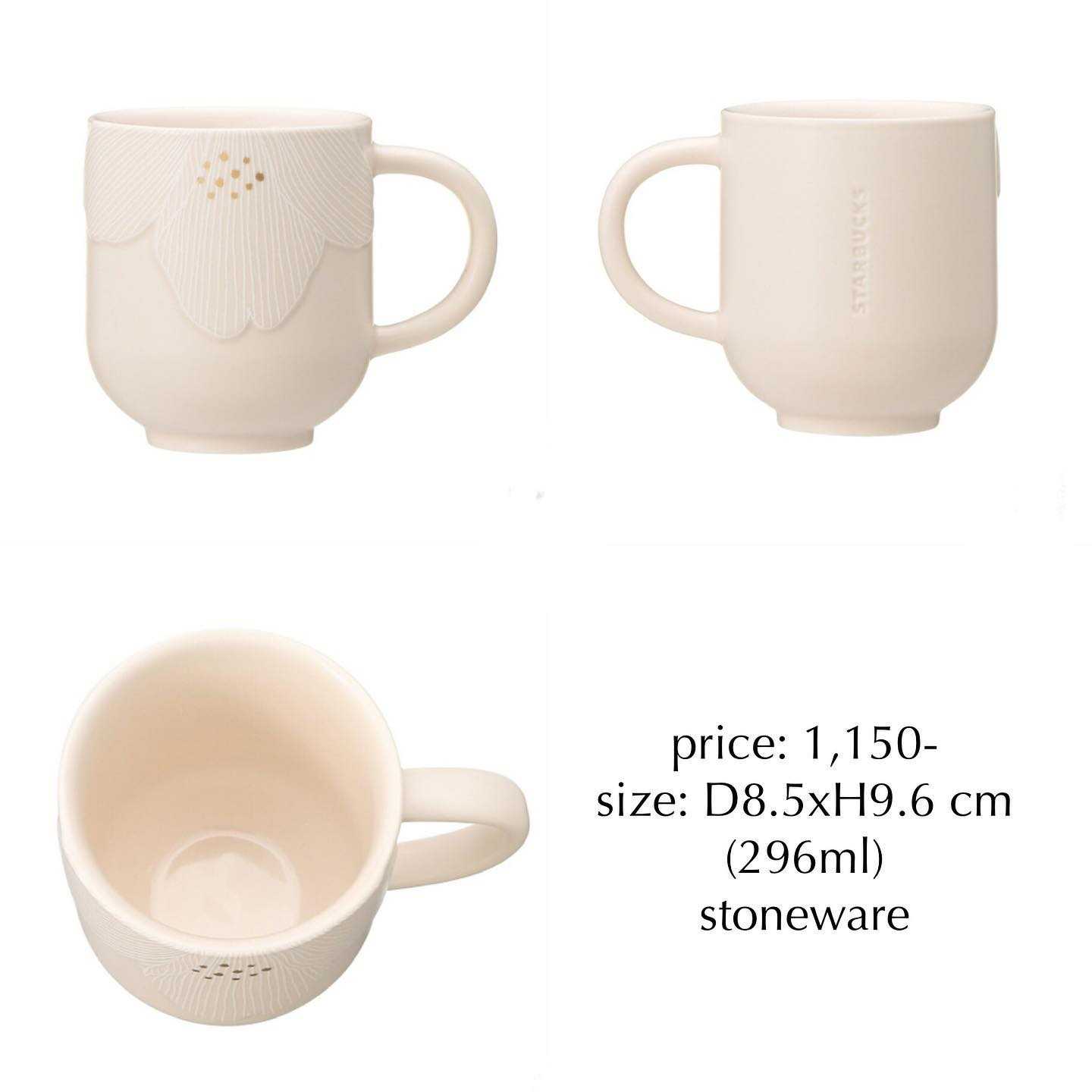 ♡starbucks japan sakura 2022 ivory soft blossom mug (296ml)