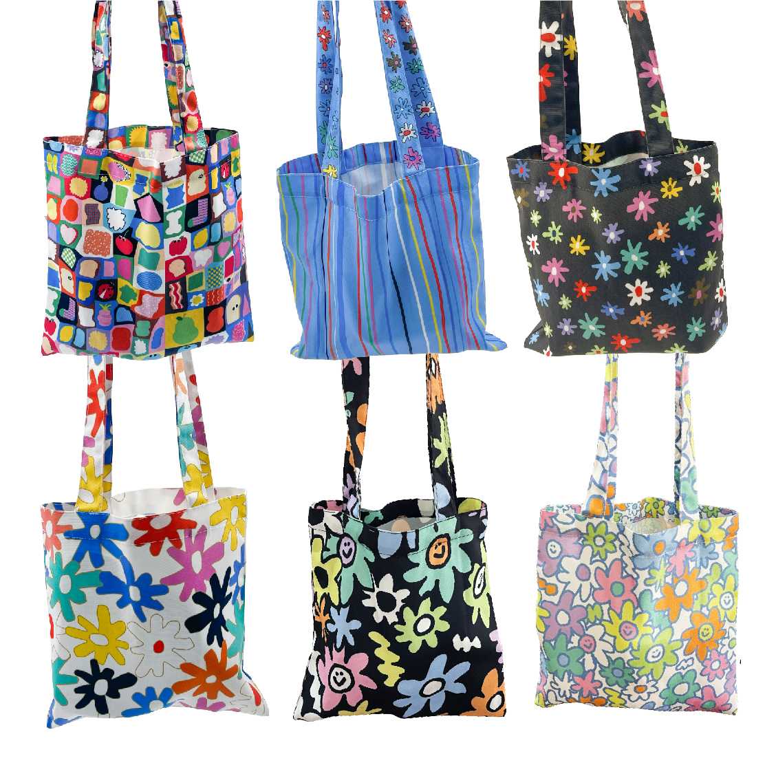 mini tote bag - flower