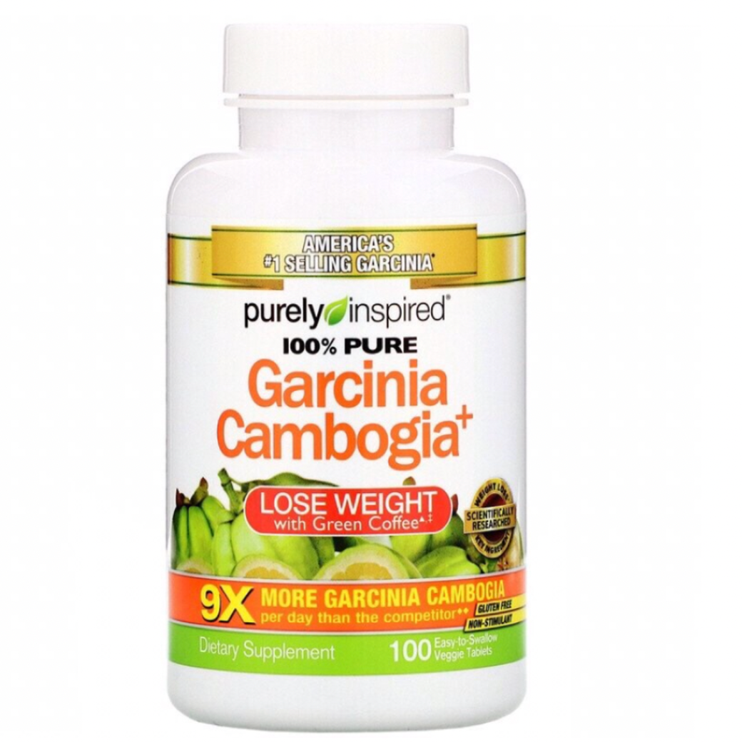 สารสกัดส้มแขก ลดน้ำหนัก ลดพุง บล็อกแป้ง Purely Inspired, Garcinia Cambogia+, 120 เม็ด