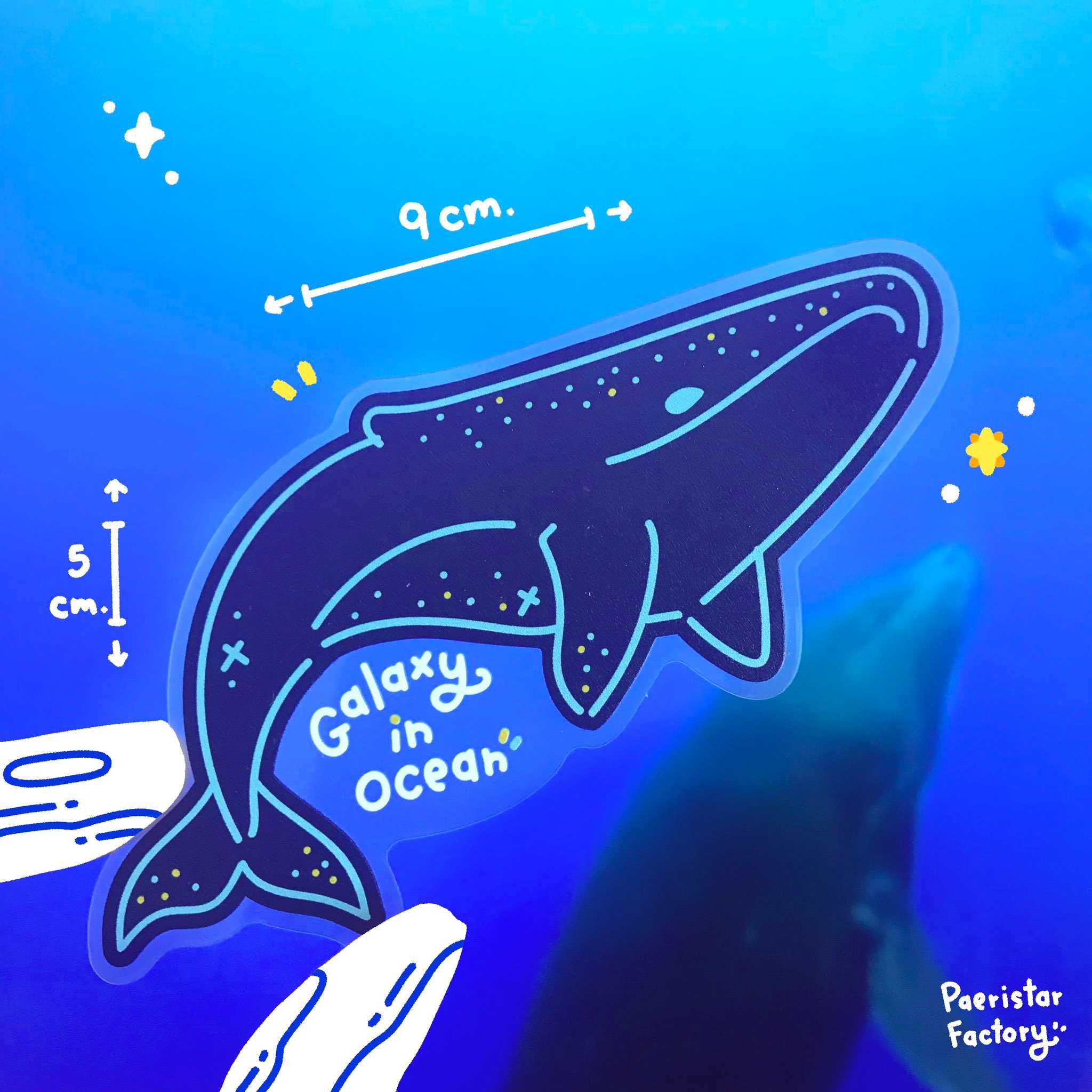 Clear Sticker Whale