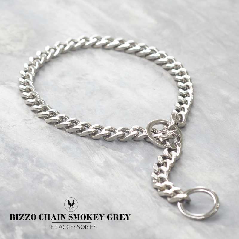 โซ่กระตุกสุนัข รุ่นBizzo smokeyGrey