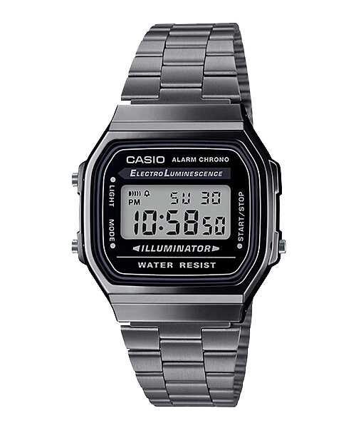 CASIO นาฬิกาคาสิโอ พร้อมส่ง นาฬิกาข้อมือ นาฬิกาของแท้ ประกันศูนย์ CMG 1 ปี รุ่น A168WGG-1A
