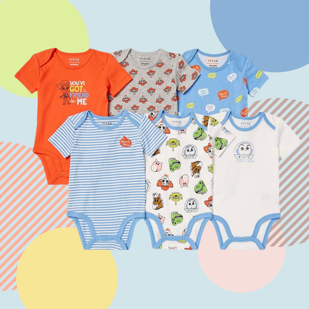 Toy Story Bodysuits [6pcs], Amazon Essentials
