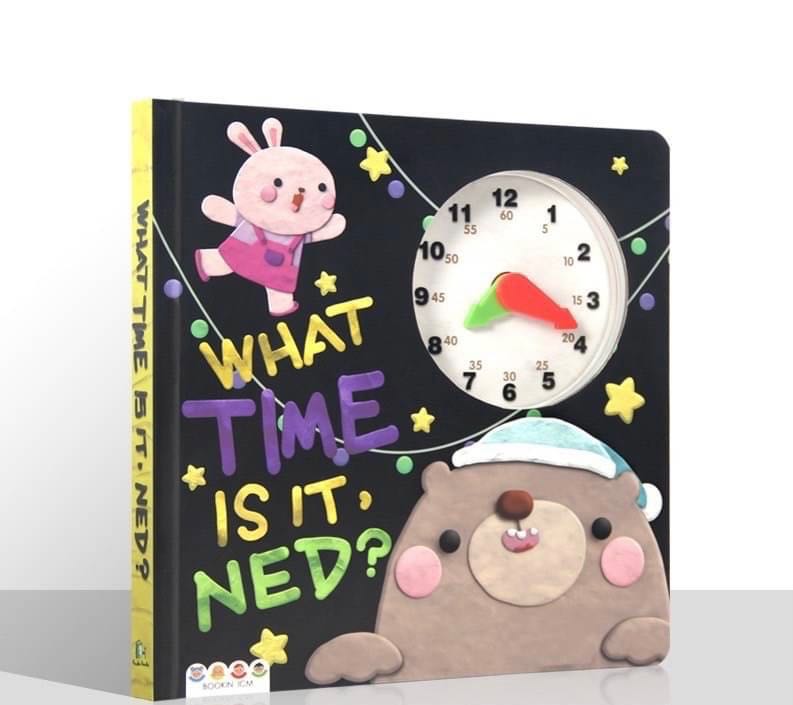 พร้อมส่ง หนังสือบอร์ดบุ๊ค What time is it Ned