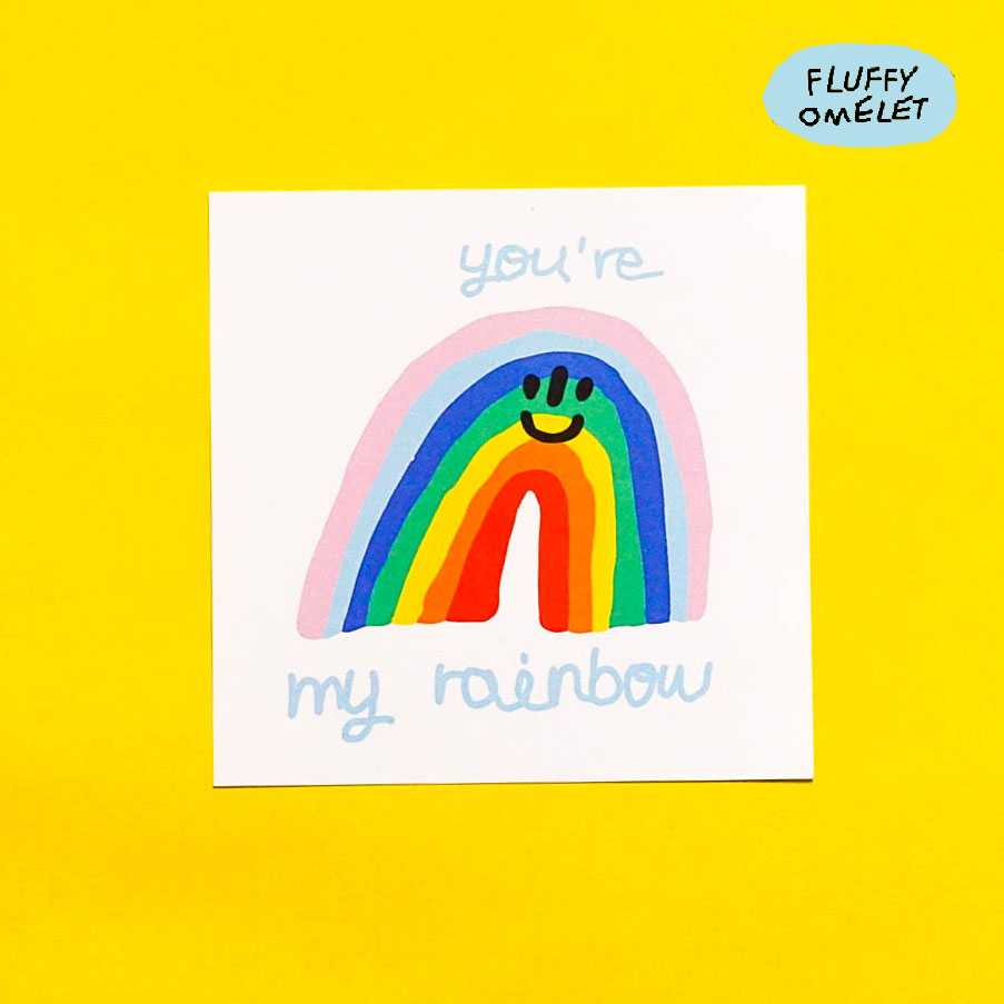 YOU'RE MY RAINBOW MINI CARD