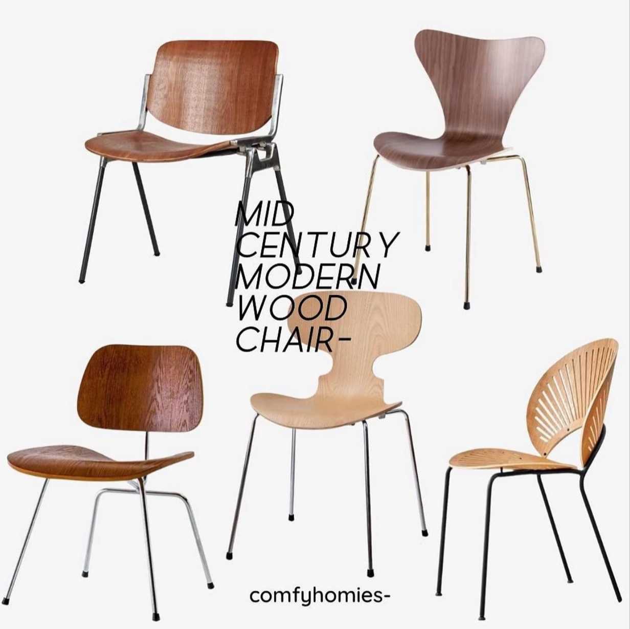 MID-CENTURY MODERN WOOD CHAIR COLLECTION