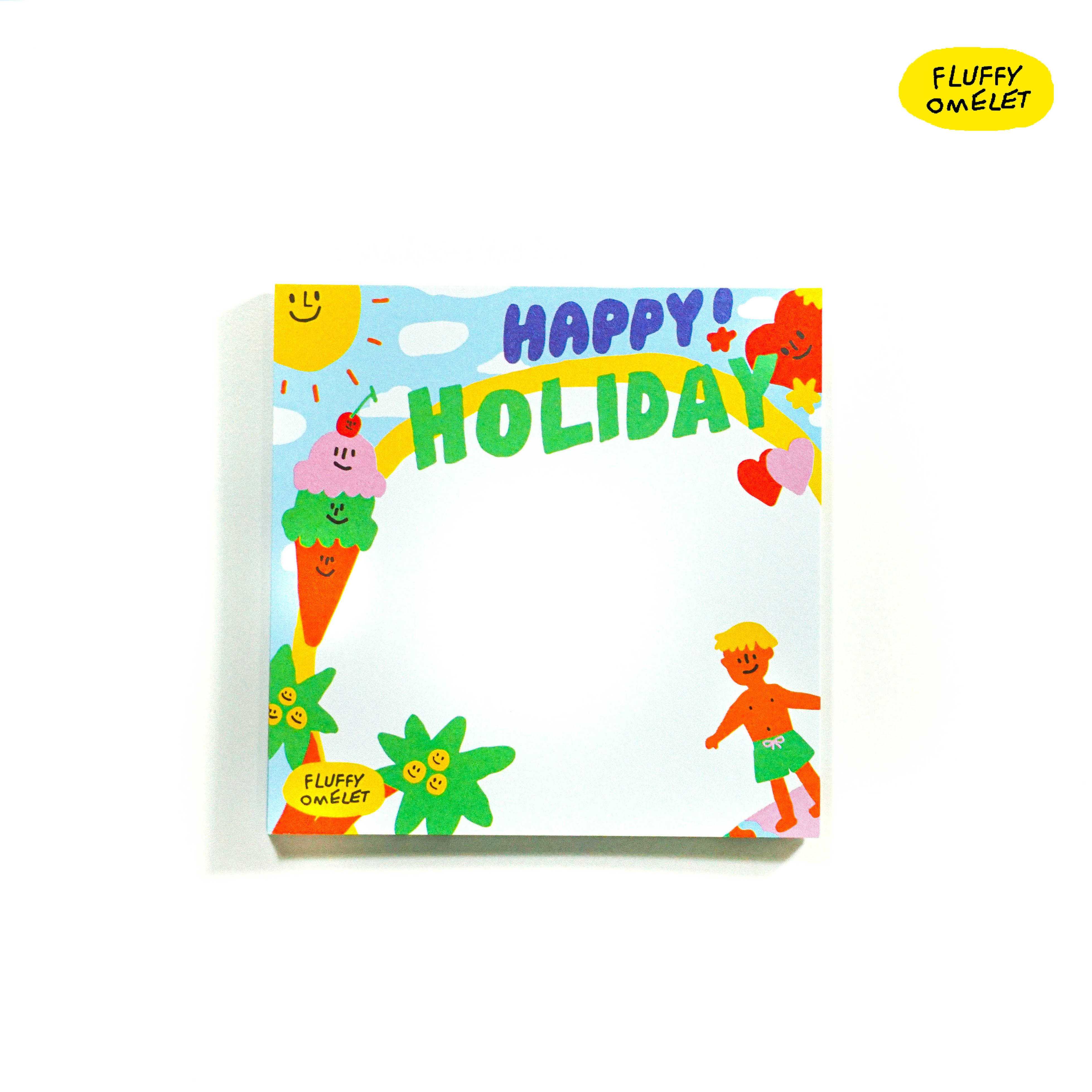 HAPPY HOLIDAY MEMOPAD