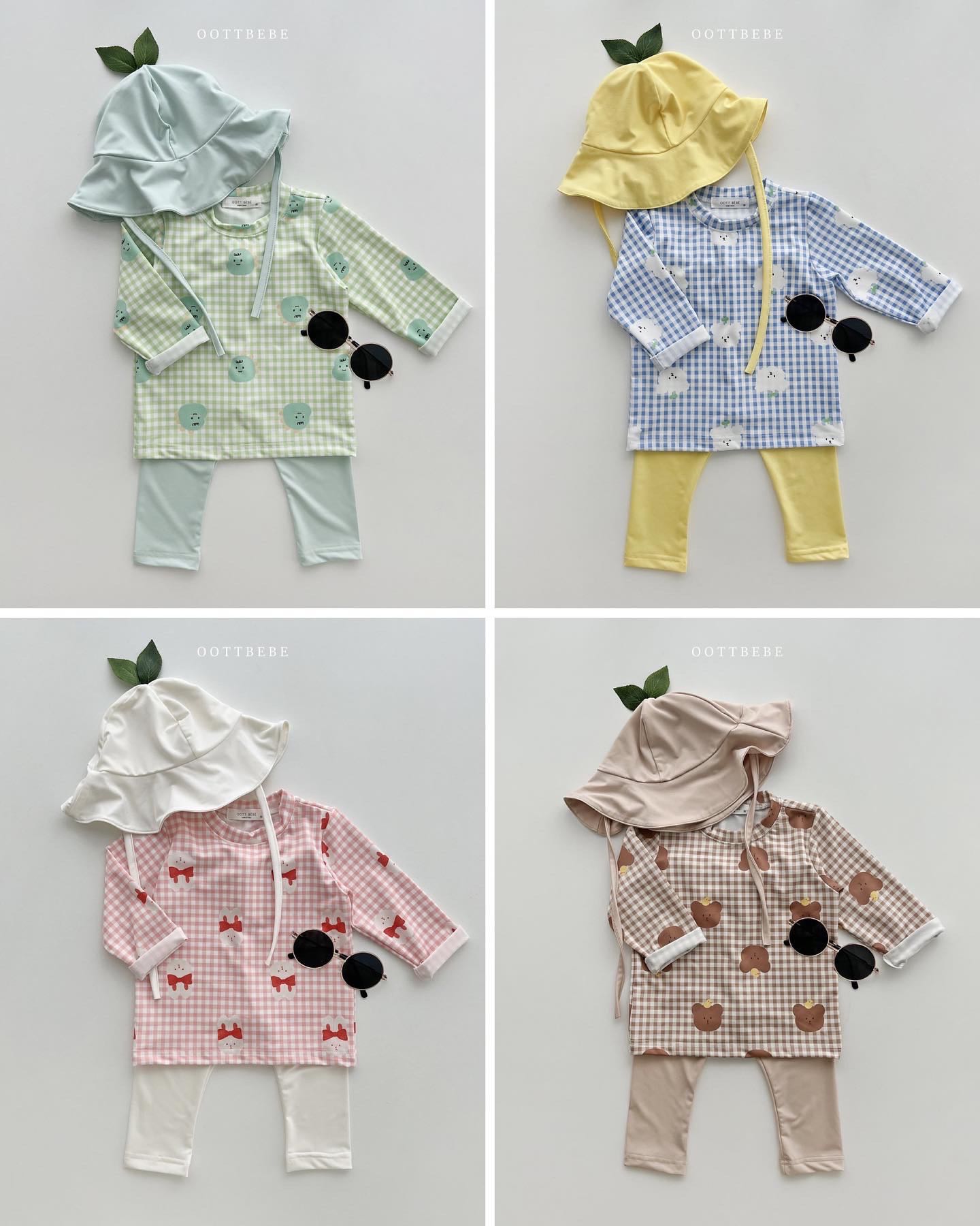 Animal swim top & bottom set