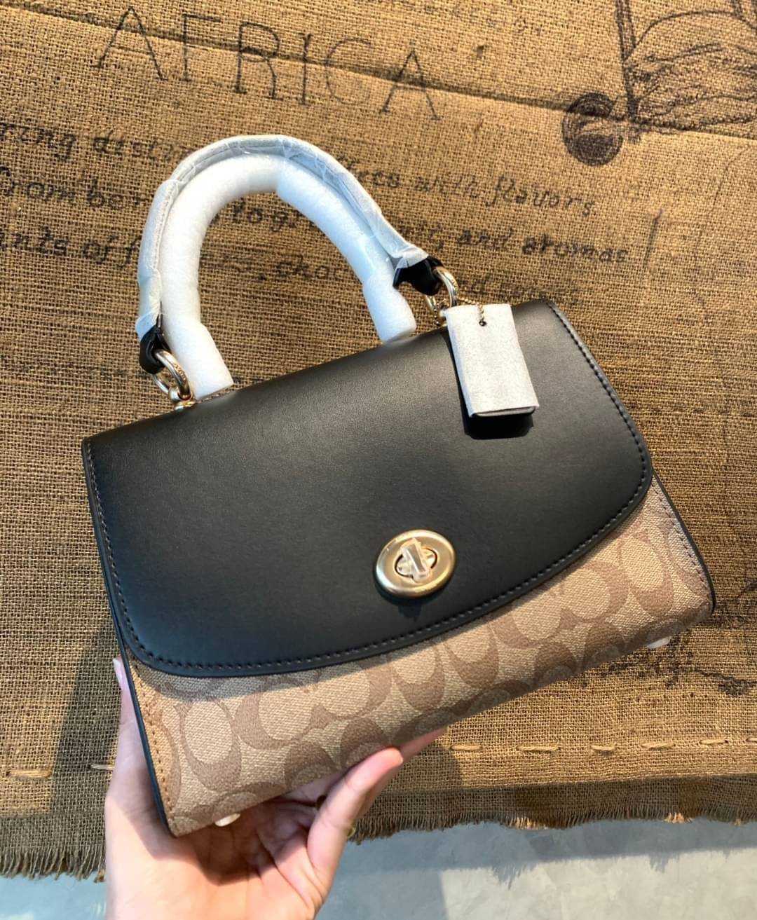 C O A C H TILLY TOP HANDLE SATCHEL IN SIGNATURE 76620 LINE SHOPPING