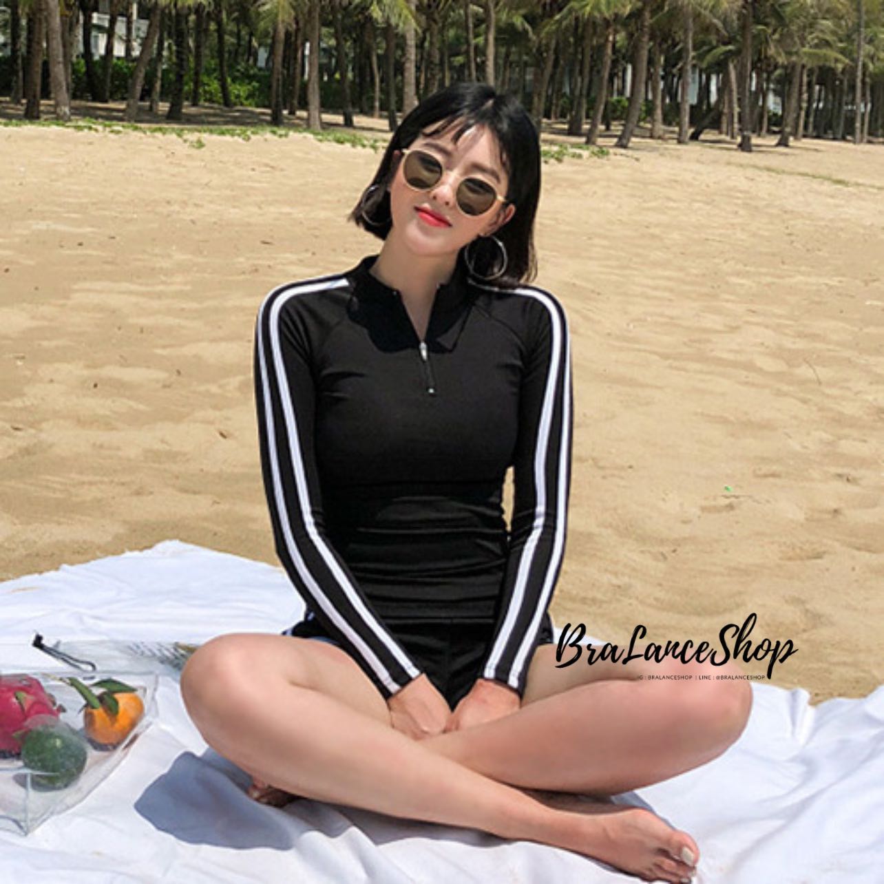 💦ชุดว่ายน้ำแขนยาว #2124