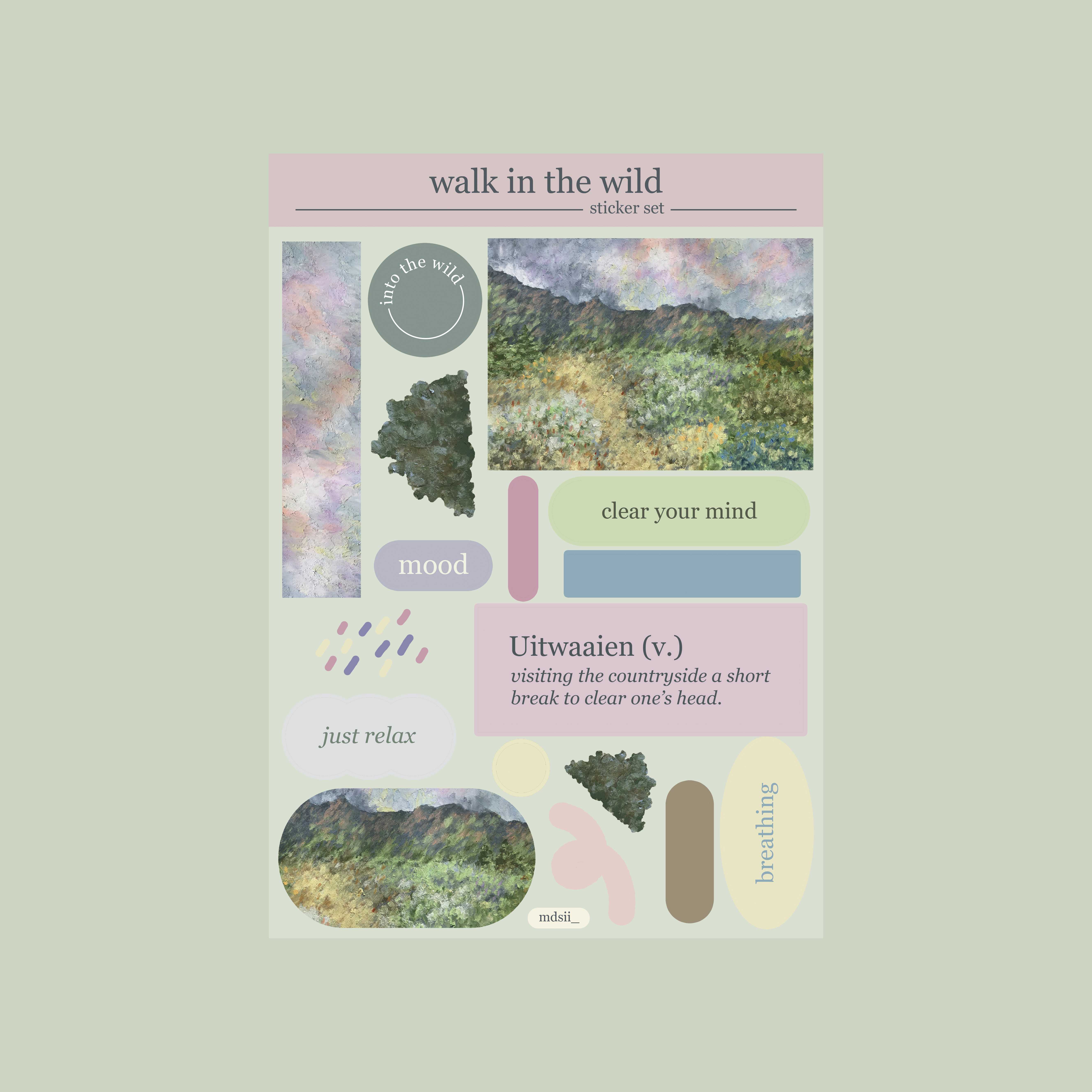 walk in the wild - sticker set