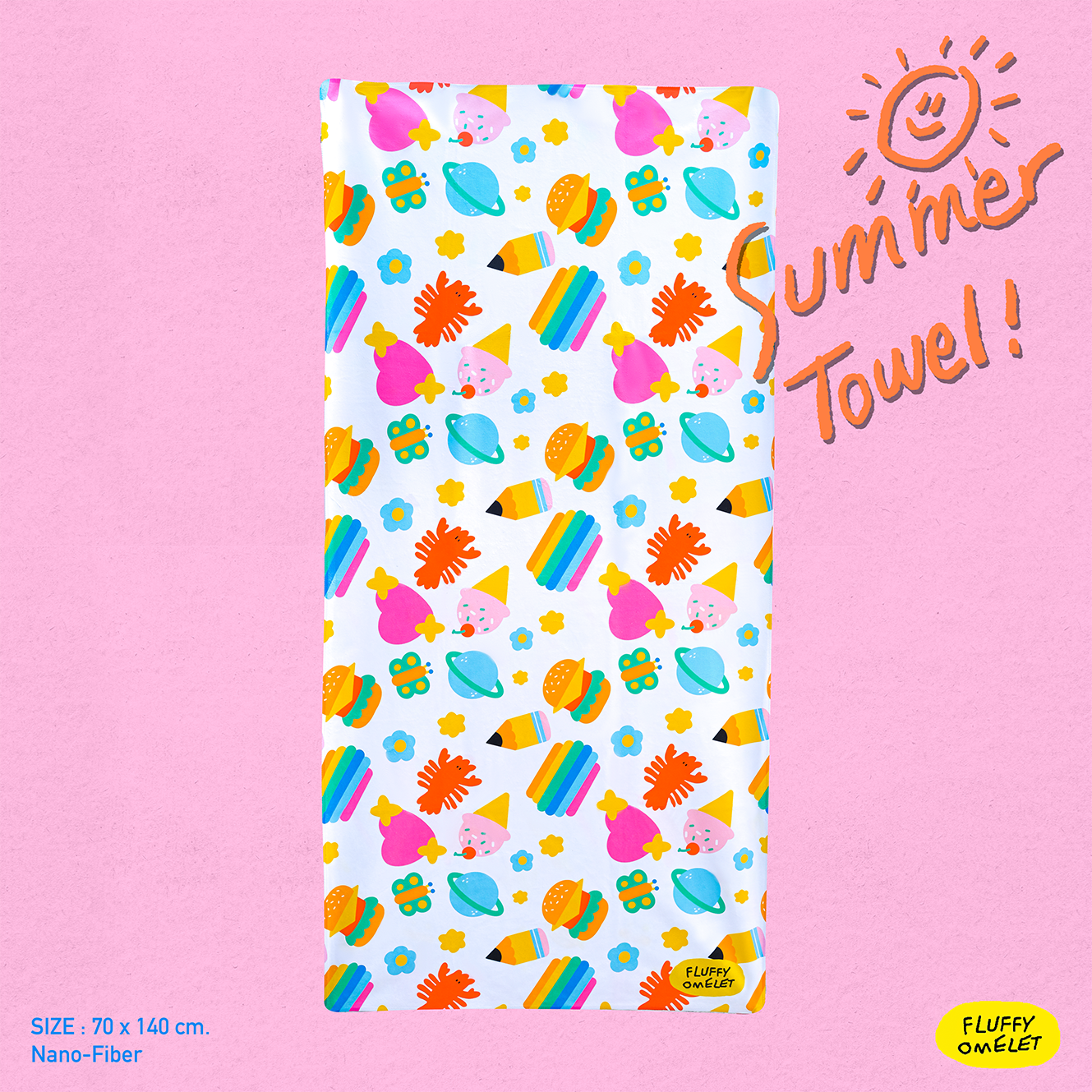 ผ้าเช็ดตัว Goodies summer towel