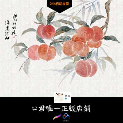 [静 谧01] Procreate brush Koujun แปรงหมึกโบราณ 40 brushes