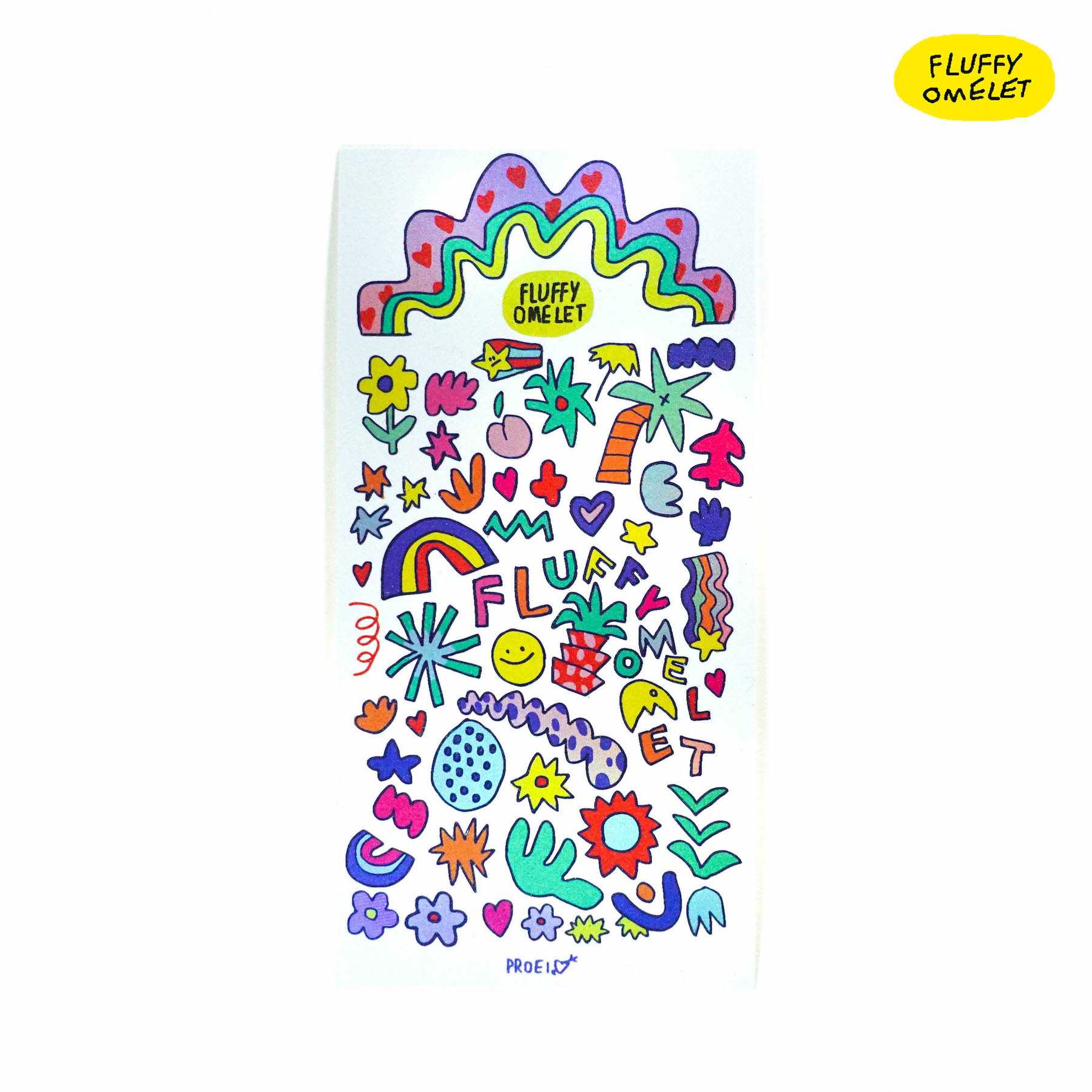 DOODLES HOLOGRAM STICKER
