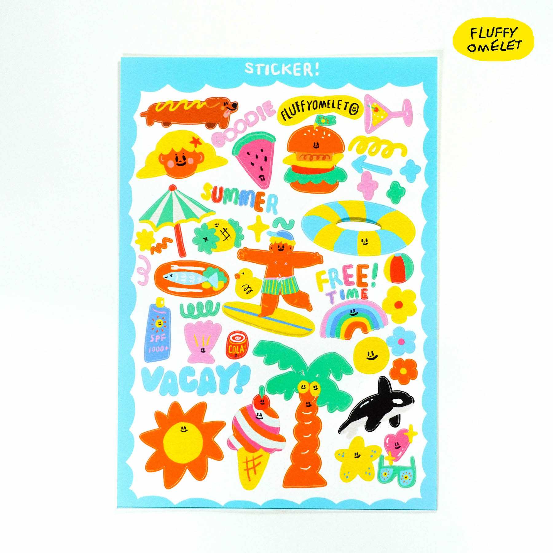 FLUFFY SUMMER STICKER