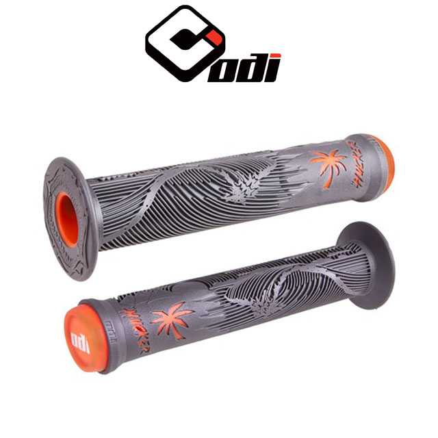 ปลอกแฮนด์ HUCKER SIGNATURE 160MM W/FLANGE GRAPHLTE/ORANGE