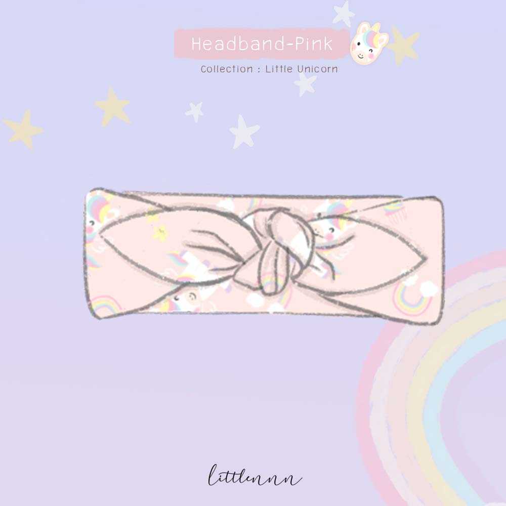 15 Headband-Pink :Unicorn Collection