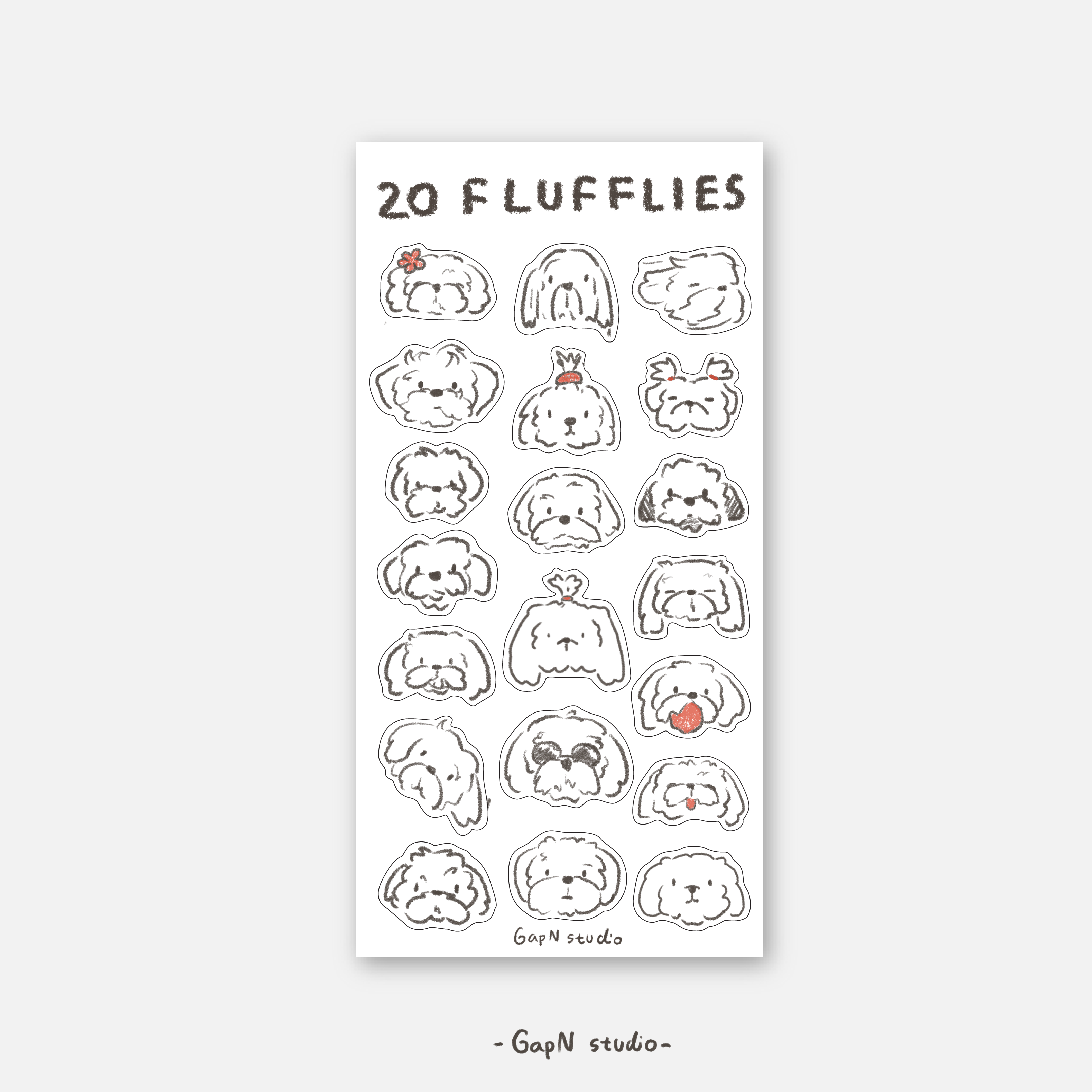 20 Fluffies sticker