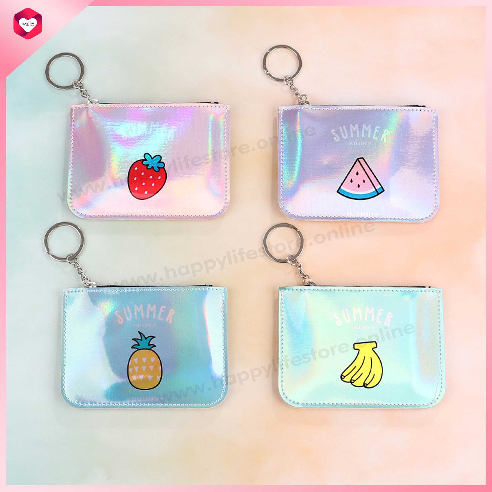 HappyLife Bag accessories พวงกุญแจ พวงกุญแจกระเป๋าใส่เหรียญ พวงกุญแจกระเป๋าใส่บัตร