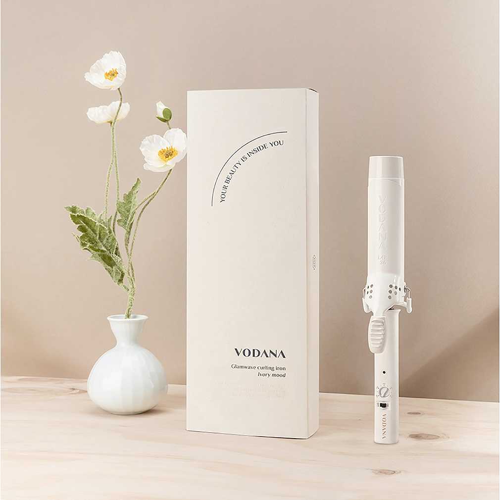 VODANA เครื่องม้วนผม (สีครีม) 36มม