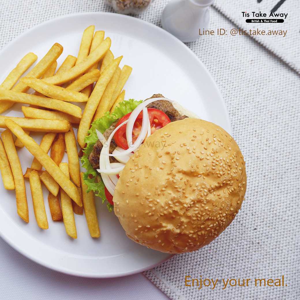 Beef Burger with Chips