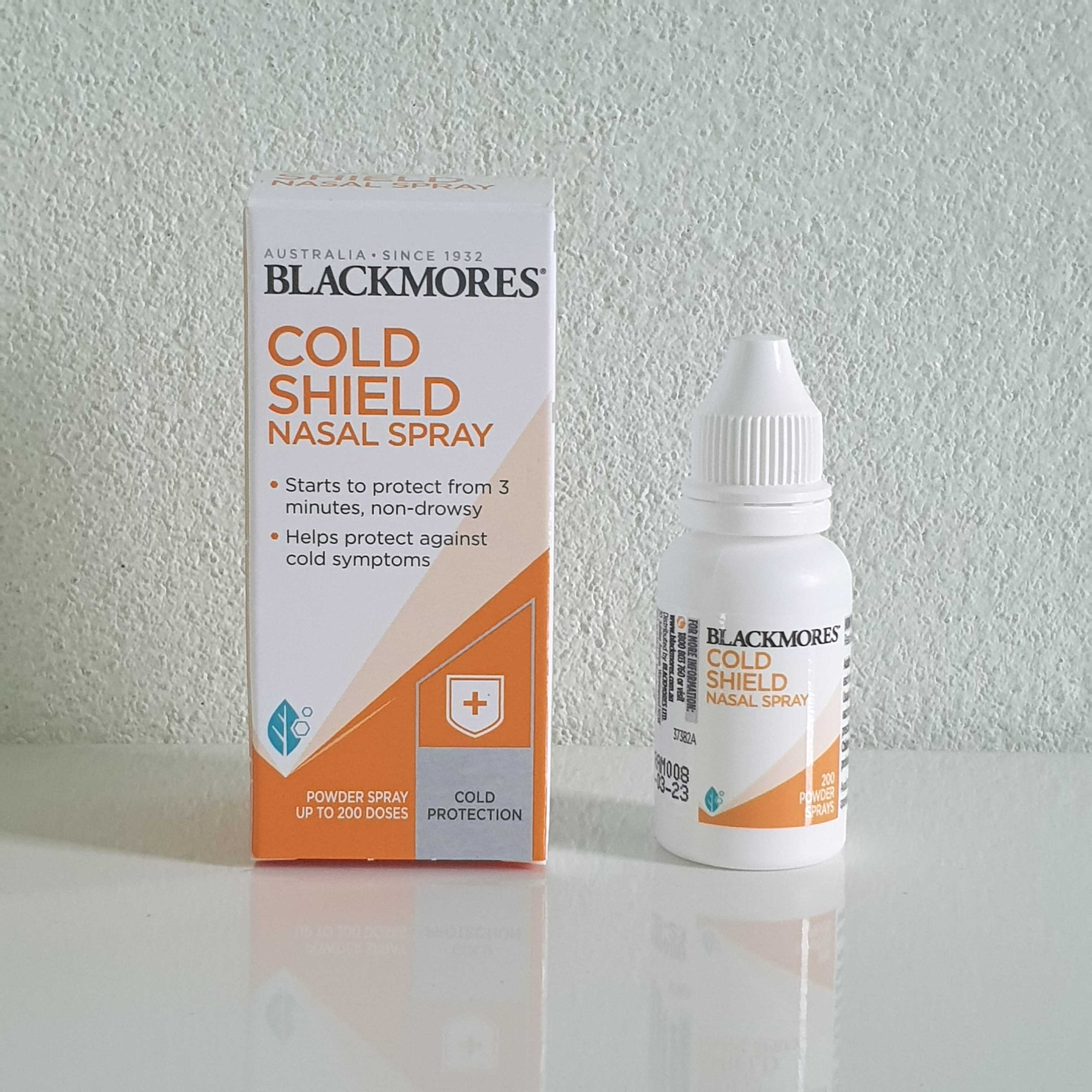 สเปรย์ฉีดจมูกป้องกันไวรัสในอากาศ  Blackmores Cold Shield Nasal Spray  , นำเข้าออสเตรเลีย