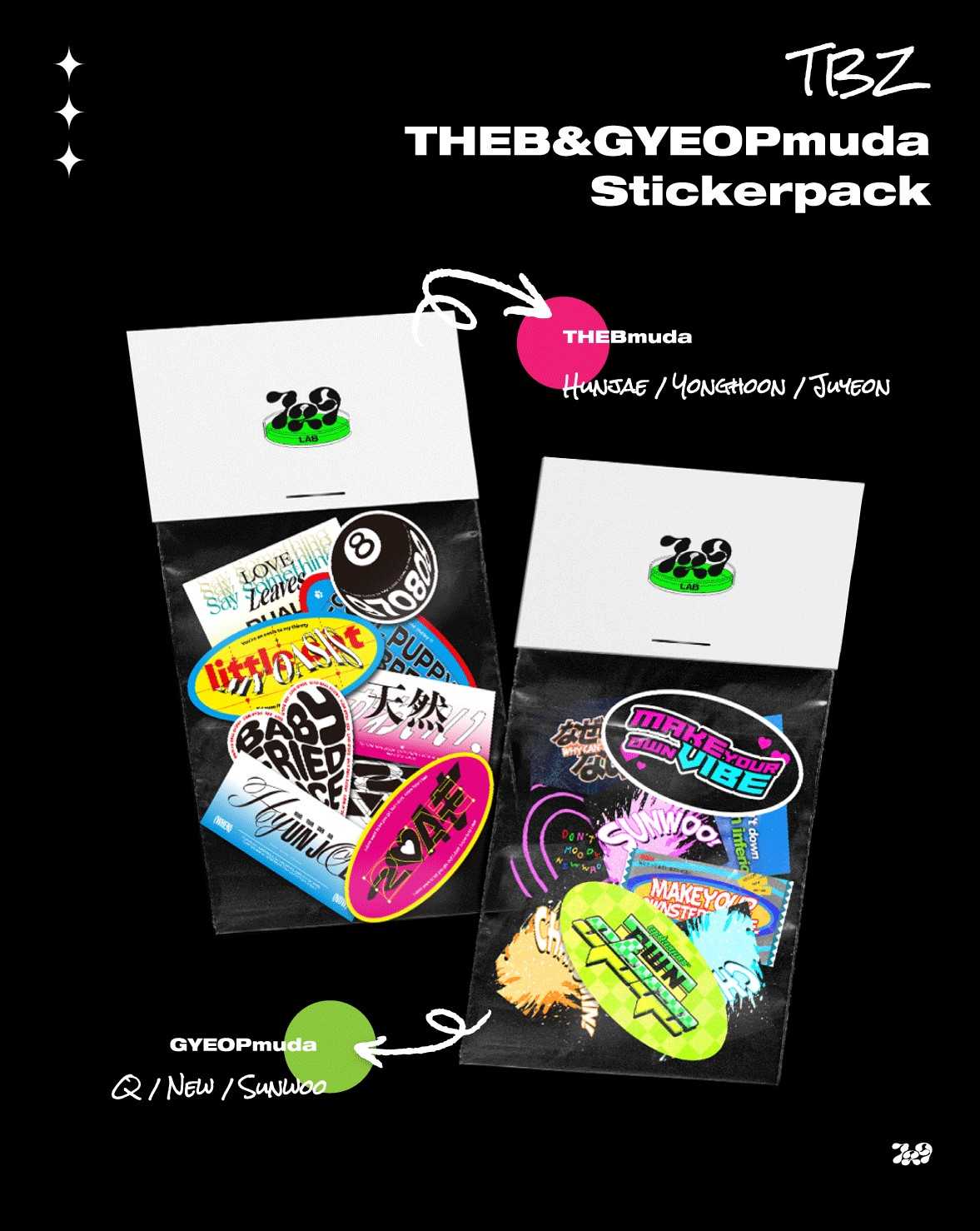 729lab STICKER PACK THE BOYZ