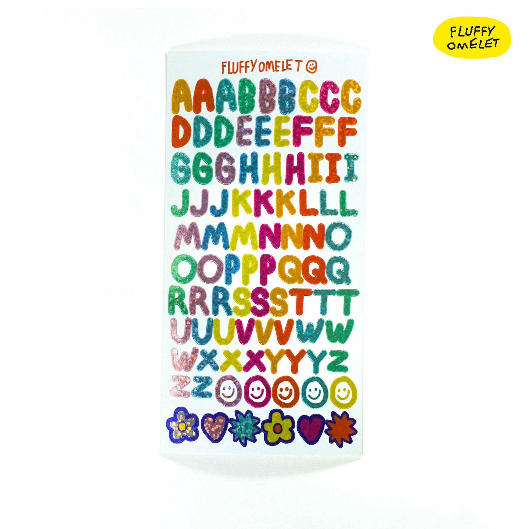 FONT HOLOGRAM STICKER
